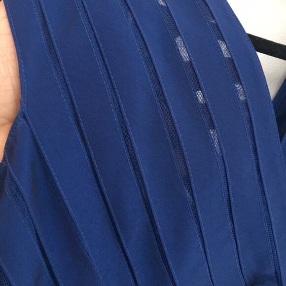 Adrianna Papell Cocktail Bandage Dress Sheath Navy Blue Mother of Bride 18W 2X - Picture 4 of 6